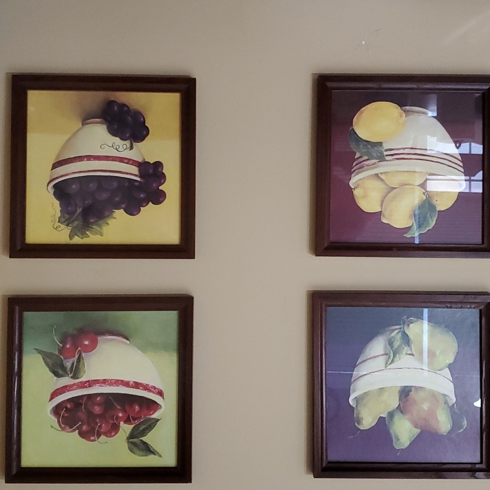Set of 4 Home Interiors Pictures.